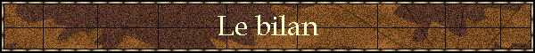 Le bilan